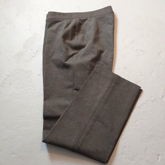 Alison Daley Trouser Pants Petite size S Gray Comfort Fit Straight Leg NEW - Picture 2 of 5